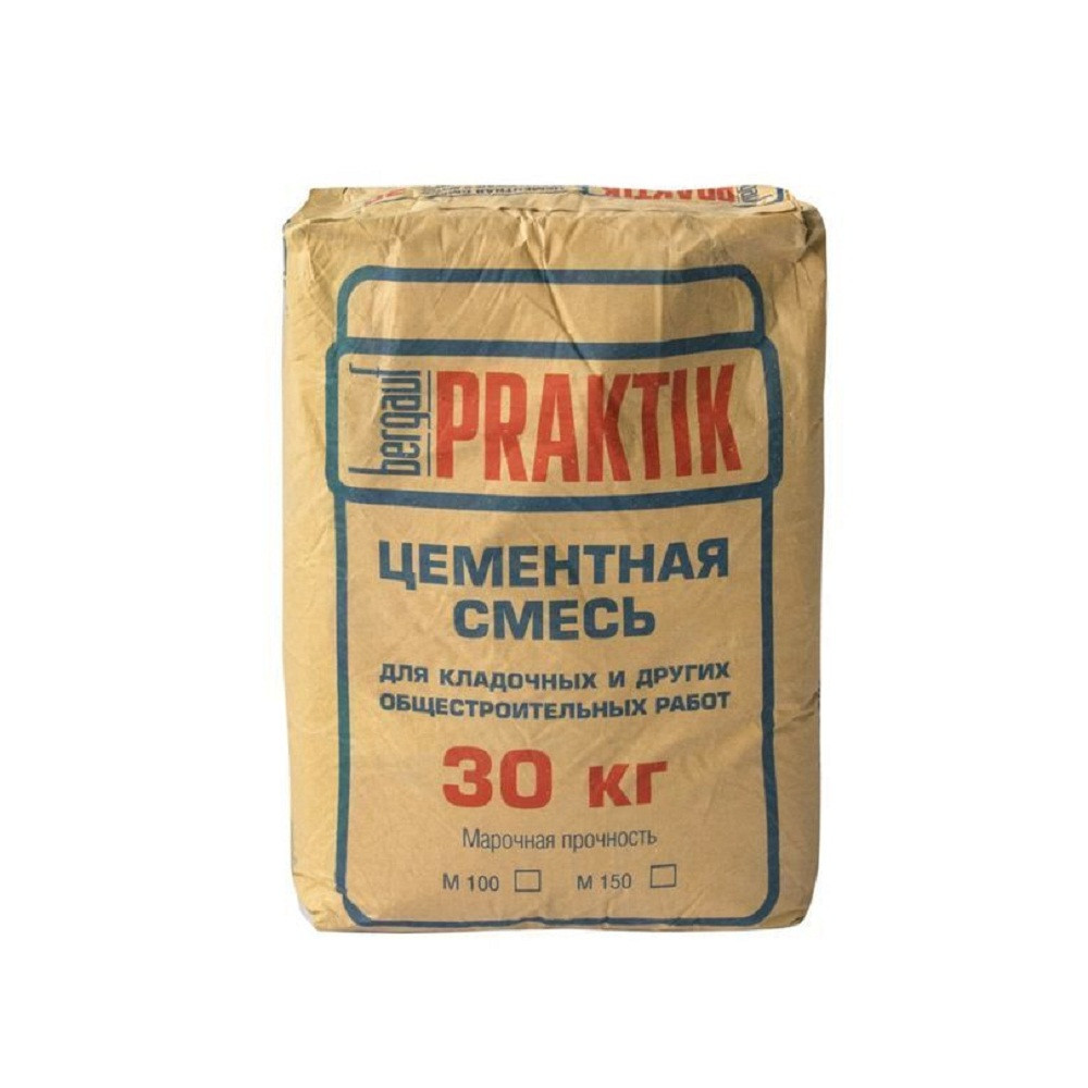 Цементная смесь Bergauf Praktik М-100, 30 кг