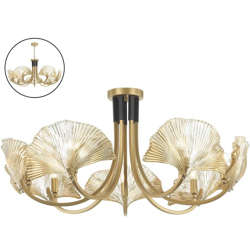 Люстра Odeon Light Ventaglio Hall ODL_EX22 95 золотая/чёрная E14 7x40W