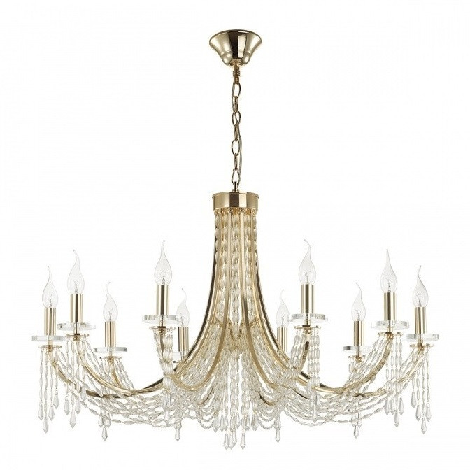 Люстра Odeon Light Capel Classic ODL24 537 5063/10 E14 10x40W золото/прозрачный
