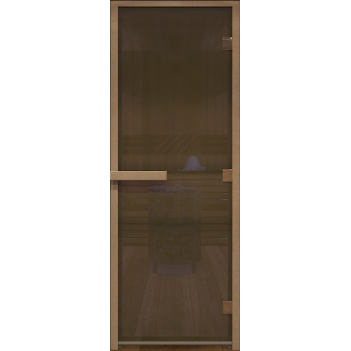 Дверь для бани стеклянная DoorWood DW00887 Синий Жемчуг 700х1900 мм