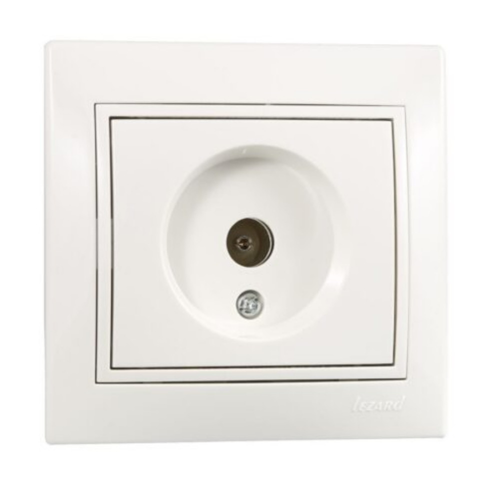 Розетка ТВ оконечная Lezard Mira 701-0202-130 белая