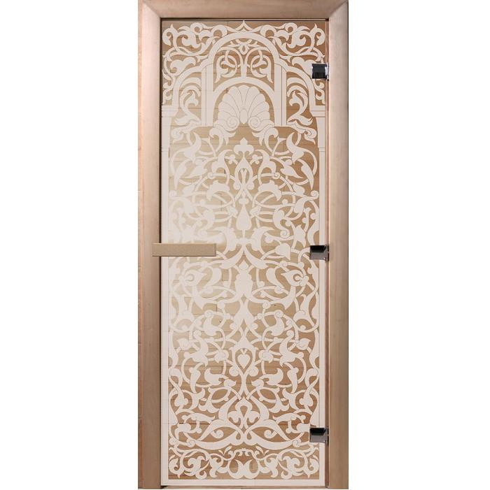Дверь для бани Doorwood DW01002 800х2000 мм прозрачная Флоренция