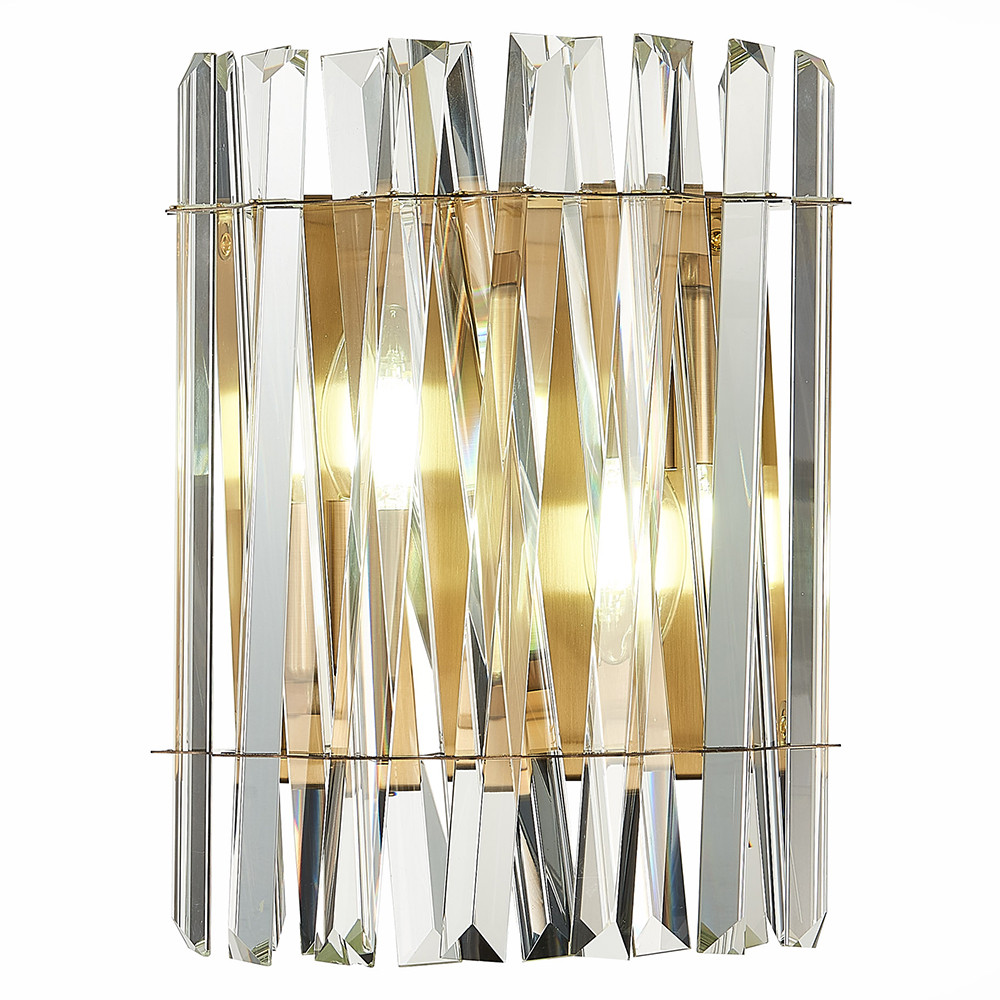 Бра ST Luce Fabio SL1170.301.02 латунь прозрачный E14 2х40W