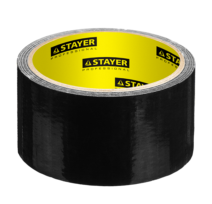 Лента армированная Stayer Proffessional 12086-50-25 черная 48 мм 25 м