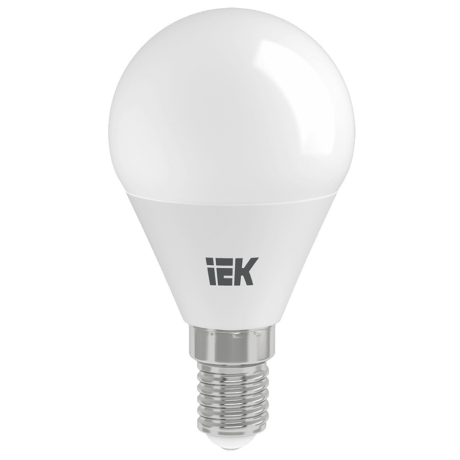 Лампа светодиодная IEK G45 шар 7Вт 230В 3000К E14