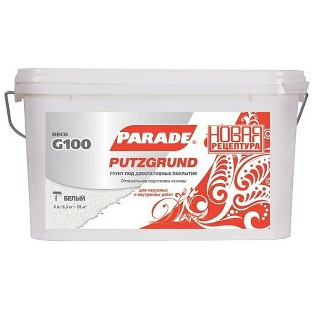 Грунт акриловый Parade Deco Putzgrund G100 5 л
