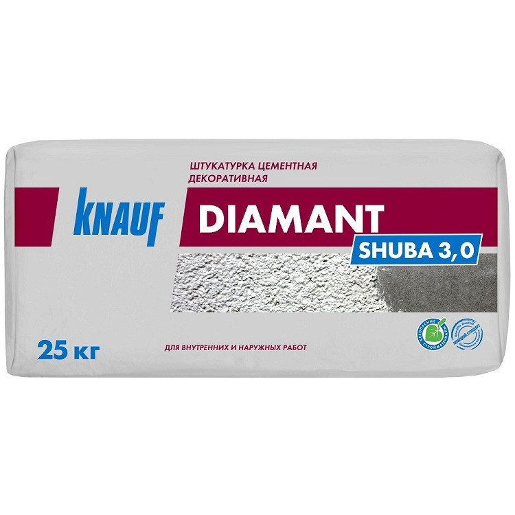 Штукатурка цементная декоративная Knauf Диамант Шуба 3 мм 25 кг