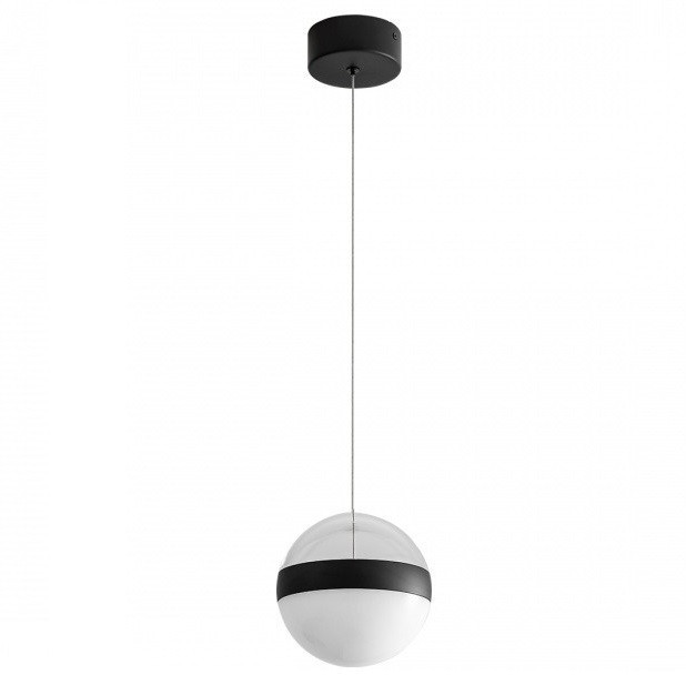 Подвес Odeon Light Roni L-Vision ODL24 389 5075/12L 4000K 12W черный/прозрачный/молочный