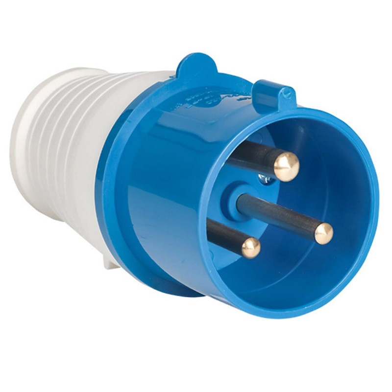 Вилка переносная EKF ps-023-32-220 023 32 А IP 44 синяя