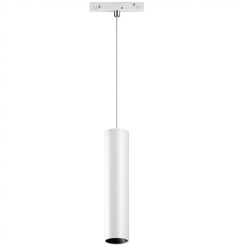 Светильник трековый для низковольтного шинопровода Novotech Flum Shino NT20 076 358425 12W белый