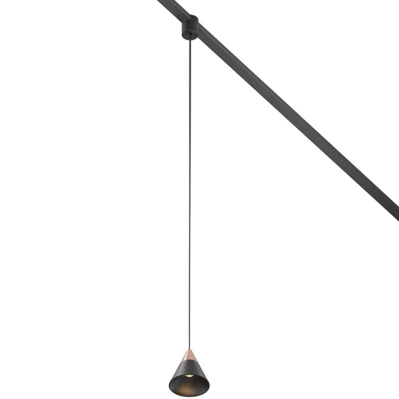 Светильник трековый подвесной Technical Cono Elasity TR166-1-7W3K-M-B