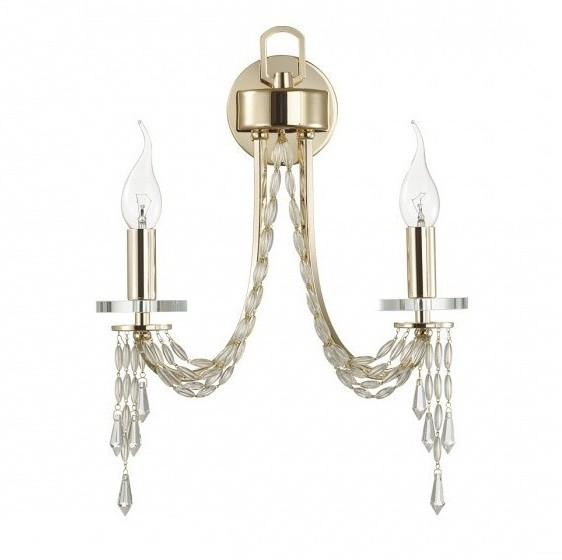 Бра Odeon Light Capel Classic ODL24 537 5063/2W E14 2x40W золото/прозрачный