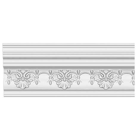 Плинтус потолочный полиуретановый Decomaster DT 9851 2400х115х90 мм