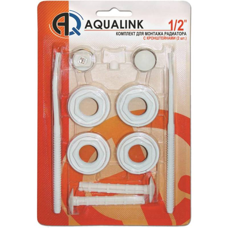Комплект для монтажа радиатора Aqualink 03427 1/2 дюйма 11 предметов