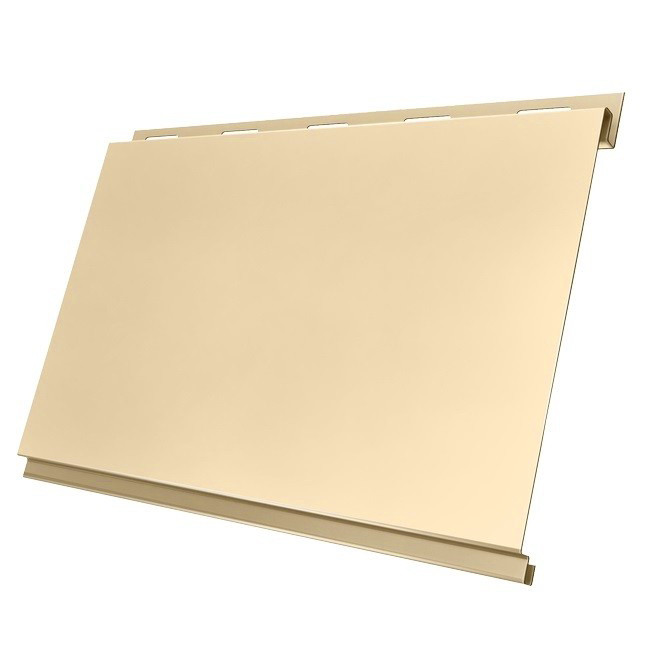 Сайдинг Grand Line Optima Вертикаль Satin 0,5 мм Ral 1015 резка