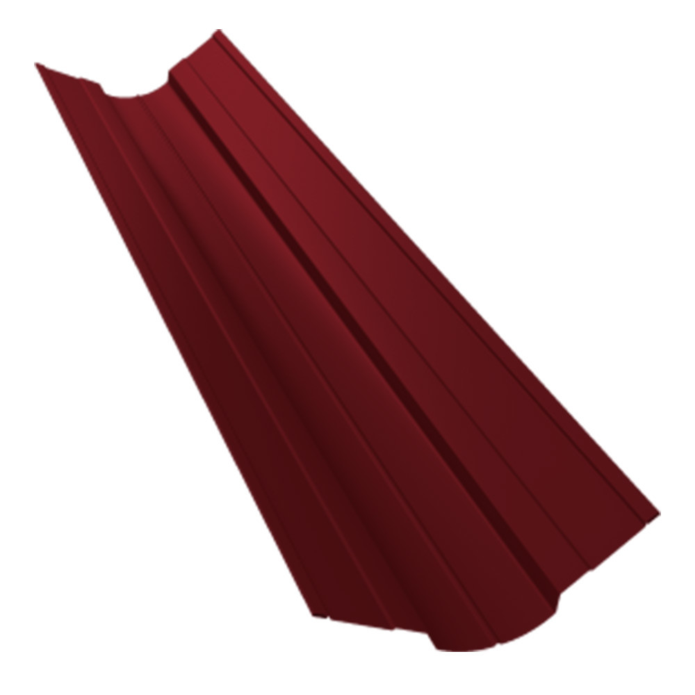 Ендова верхняя фигурная Grand Line Drap TX Ral 3005 70х70 мм резка