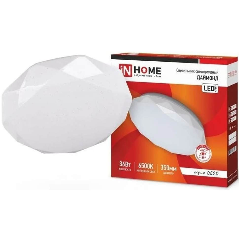 Светильник светодиодный In Home Deco Даймонд 4690612033730 36Вт 230В 6500К