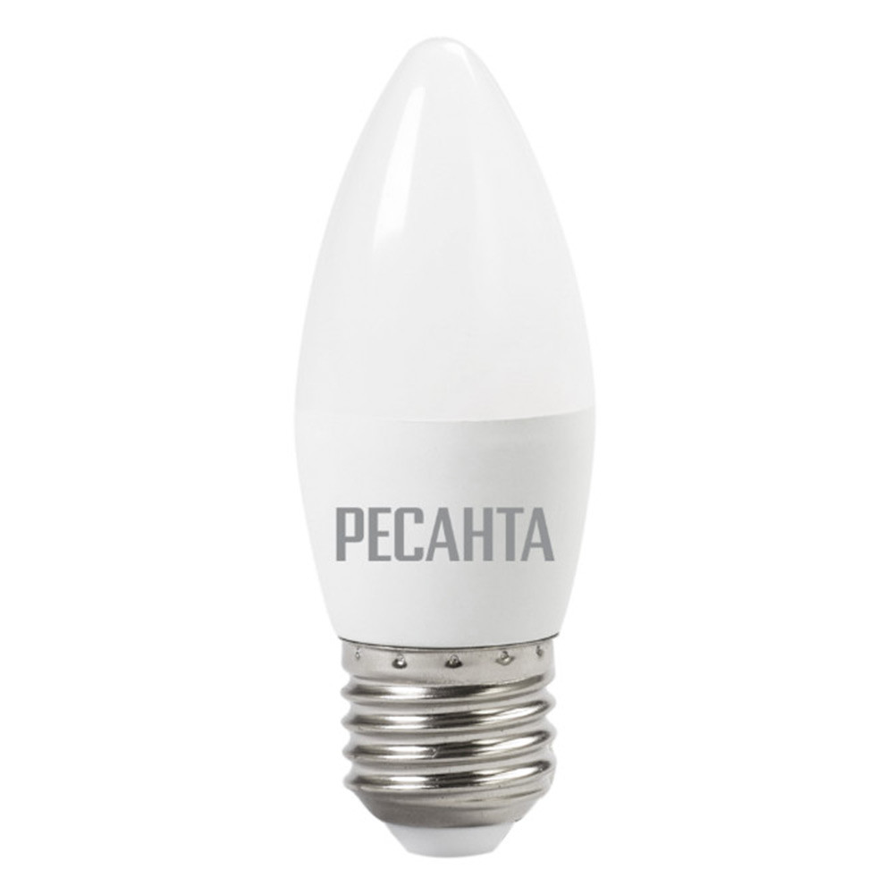 Лампа светодиодная Ресанта LL-R-C37-6W-230-4K-E27 76/1/10 6 Вт Е27