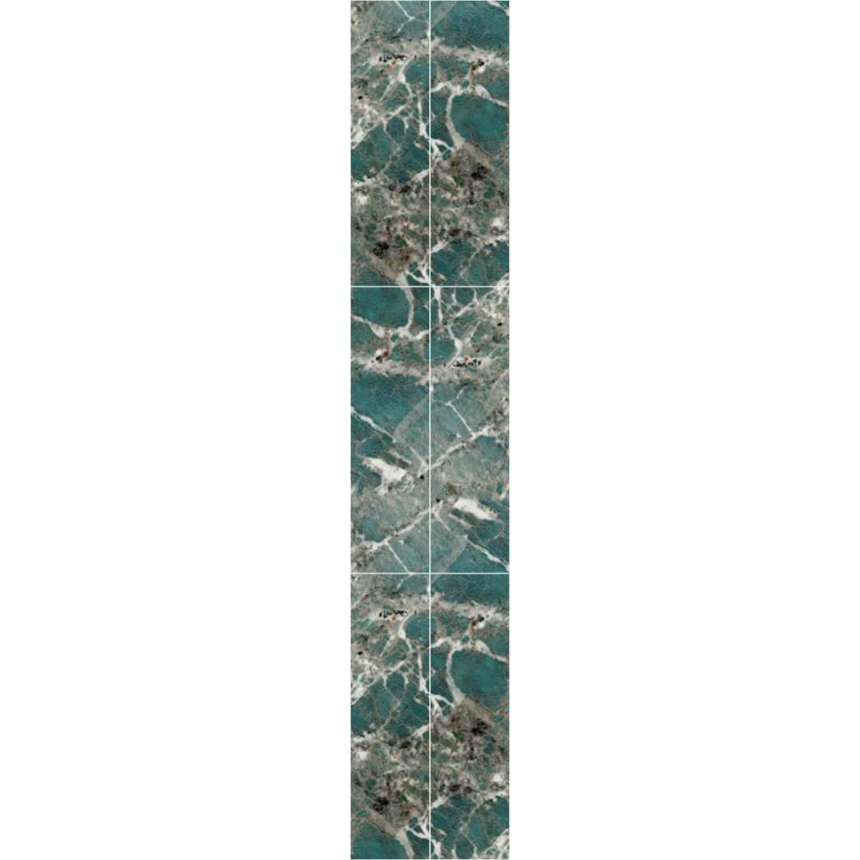 Панель стеновая ПВХ Панельпласт Ultra Marble Ocean straight 2700х250х8 мм