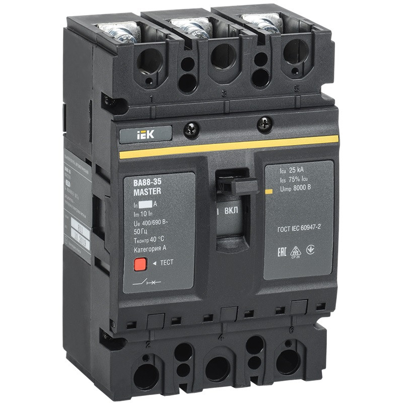 Автоматический выключатель IEK ВА88-35 Master 3Р 160А 35кА