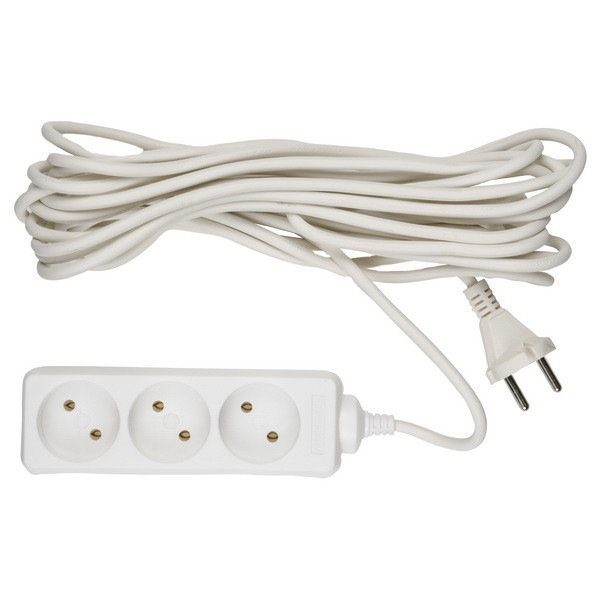 Удлинитель бытовой Uniel Standard S-CD3-7 7 м 3 розетки без заземления 2200 Вт