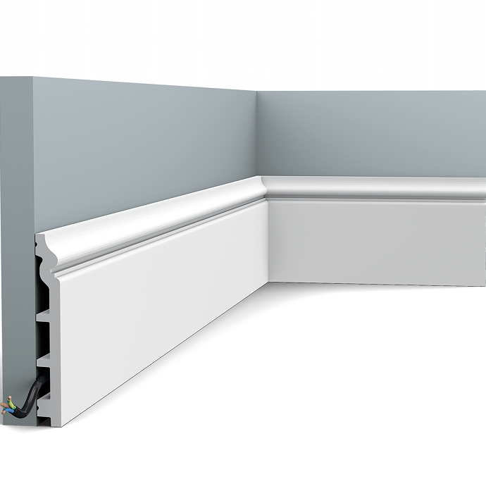 Плинтус из дюрополимера Orac Decor Axxent SX118F 2000х138х18 мм