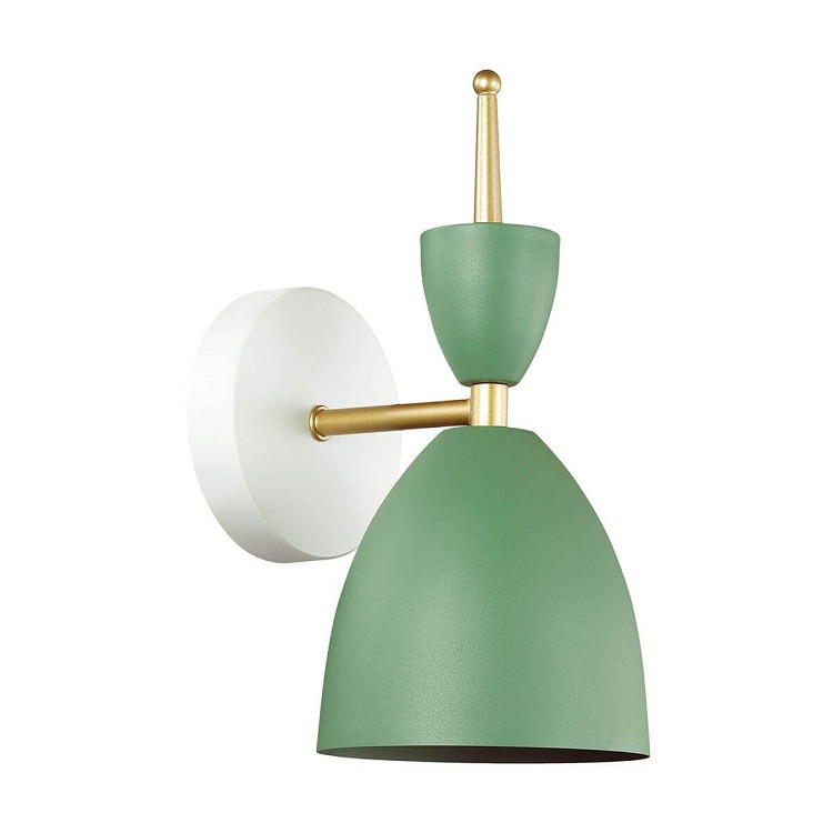 Бра Lumion Gemma 3785/1W зеленый/золото E27 60W