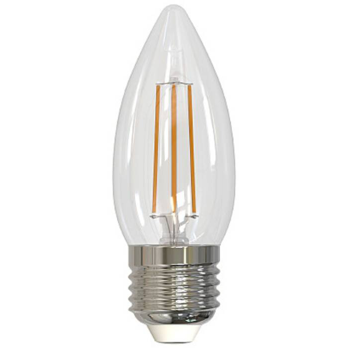 Лампа светодиодная Volpe LED-C35-5,5W/4000K/E27/CL/SLF