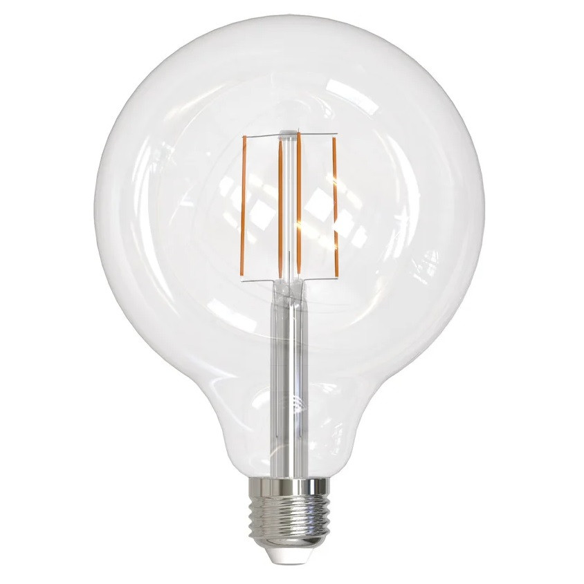Лампа светодиодная Volpe LED-G125-8W/3000K/E27/CL/SLF шар Е27 8Вт 3000K