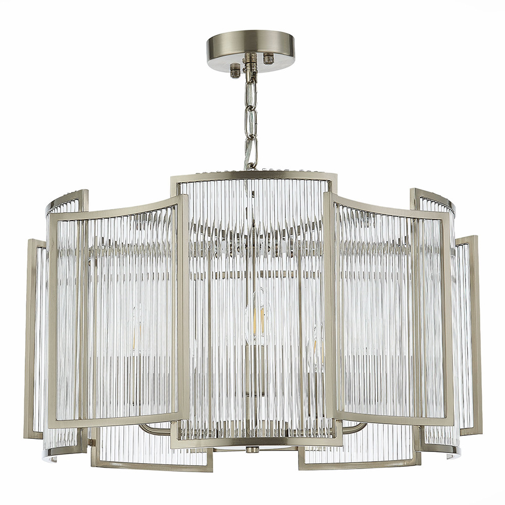 Люстра подвесная ST Luce Cosenza SL1234.103.05 никель прозрачный E14 5х60W