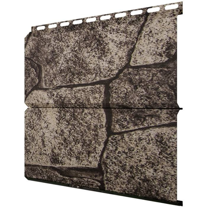Сайдинг Grand Line Экобрус Print Elite King Stone TwinColor резка 0,45 мм