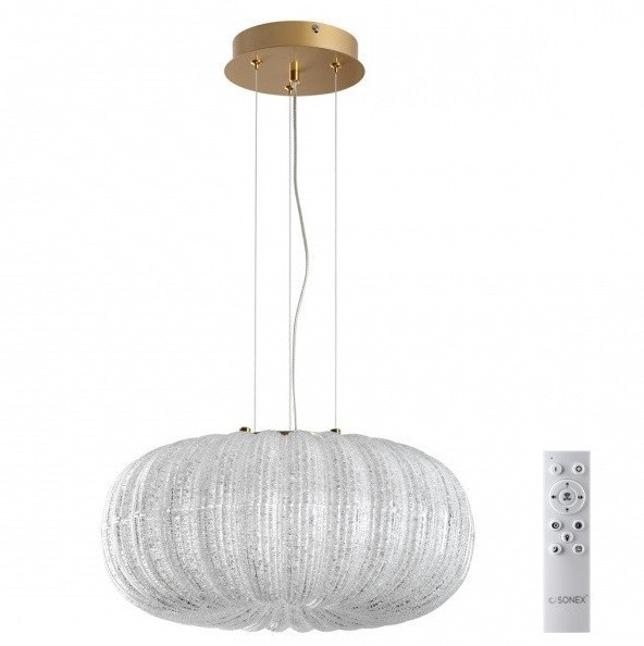 Светильник подвесной Sonex Angelo Piko Led SN 42 7720/48L 3000-6500K 48W прозрачный/золотой