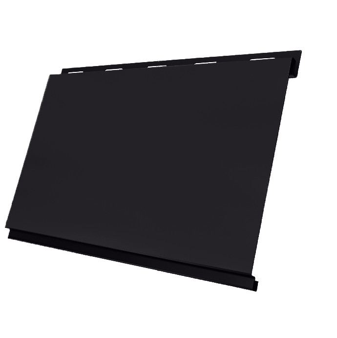 Сайдинг Grand Line Optima Вертикаль Satin 0,5 мм Ral 9004 резка