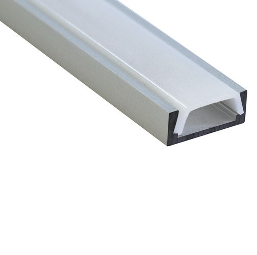 Накладной профиль для светодиодной ленты Uniel UFE-A03 Silver 200 Polybag