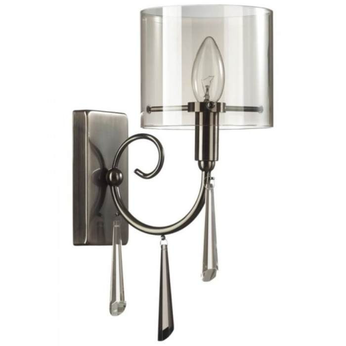 Бра Odeon Light Nicole 4890/1W черное хром E14 1х40W