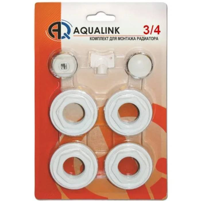 Комплект для монтажа радиатора Aqualink 04584 3/4 дюйма 7 предметов