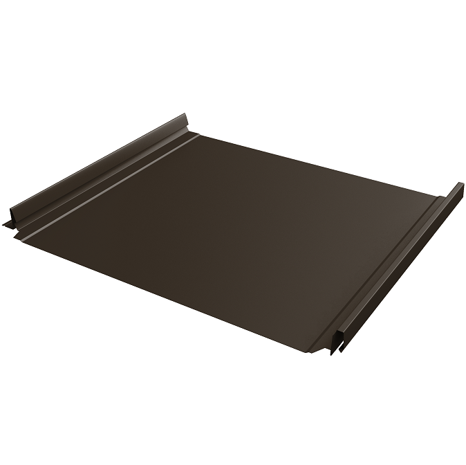 Кликфальц Grand Line Pro Satin Matt 0,5 мм RR 32 темно-коричневый с пленкой на замках резка