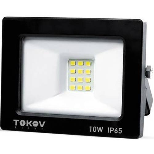 Прожектор светодиодный Tokov Electric TKL-FL/LED-10-6.5K-IP65 10Вт 600лм 6500К IP65 черный