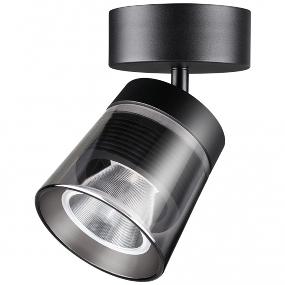 Светильник накладной Novotech Artik Over NT21 214 358648 Led 4000K 20W черный/дымчатый