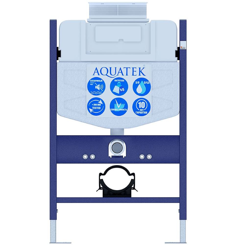 Инсталляция для подвесного унитаза Aquatek INS-0000018 с верхней кнопкой смыва 800х500х150 мм