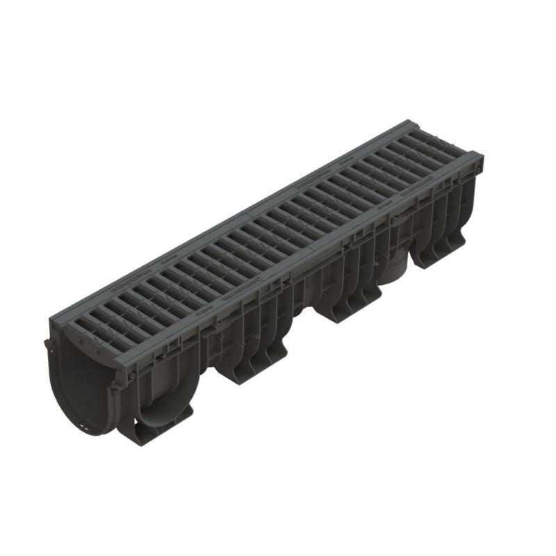 Лоток водоотводный Standartpark PolyMax Basic 824082 1000х210х217 мм пластиковый с решеткой