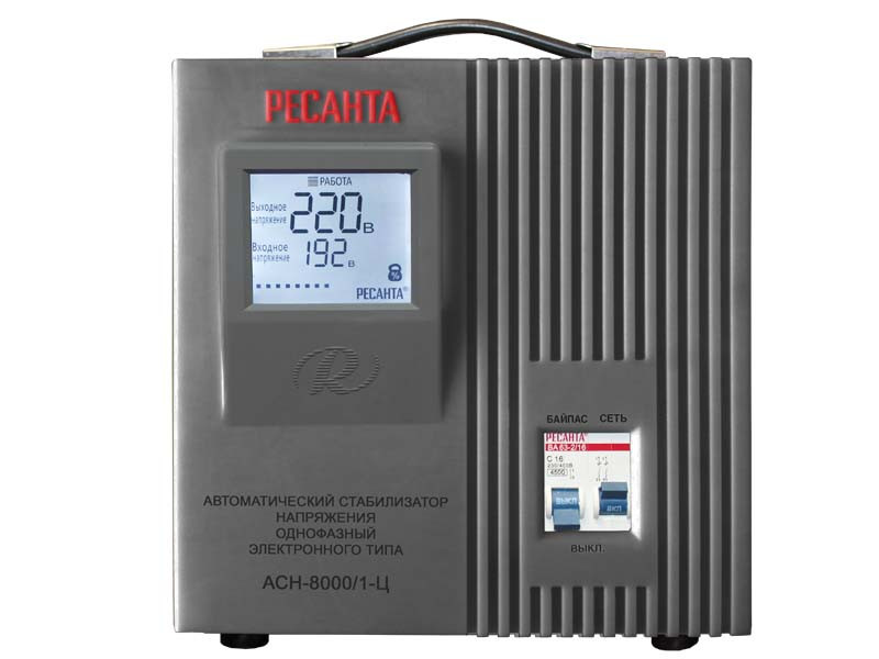 Стабилизатор напряжения РЕСАНТА АСН-8000Н/1-Ц 63/6/7