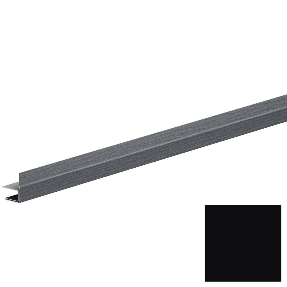 F-профиль Aquasystem Rooftop Бархат RAL 9005 2000 мм