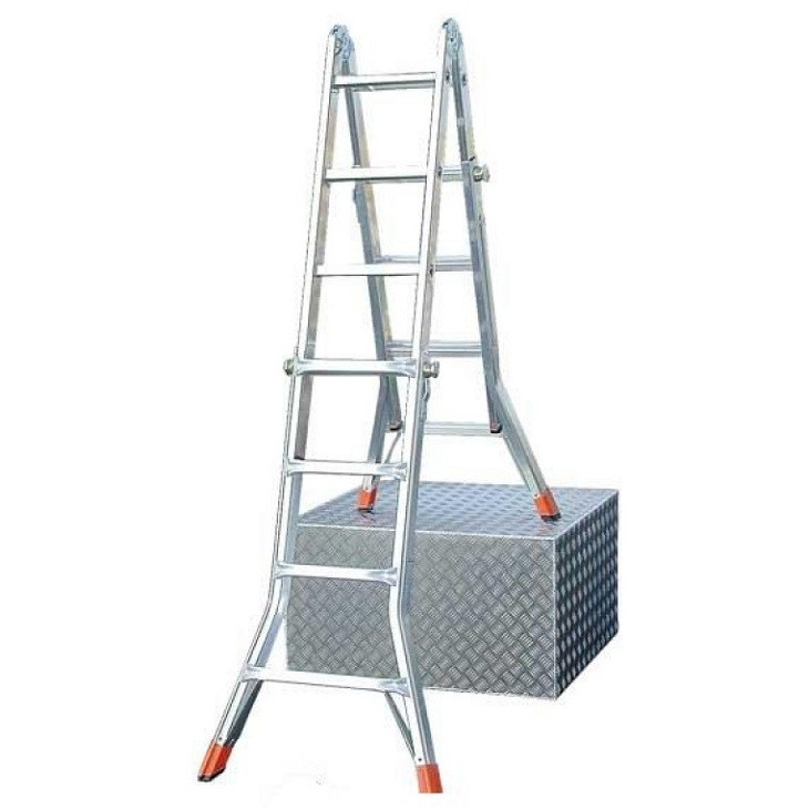 Лестница телескопическая шарнирная Krause Telematic 129963 4х5