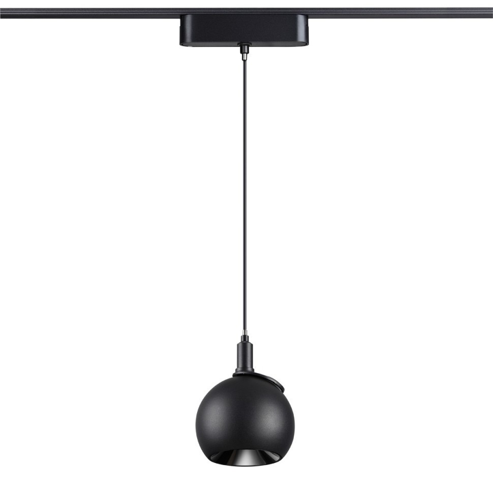 Светильник трековый Novotech 359264 Smal Shino NT23 053 Led для низковольтного шинопровода черный 3000К 12W 48V
