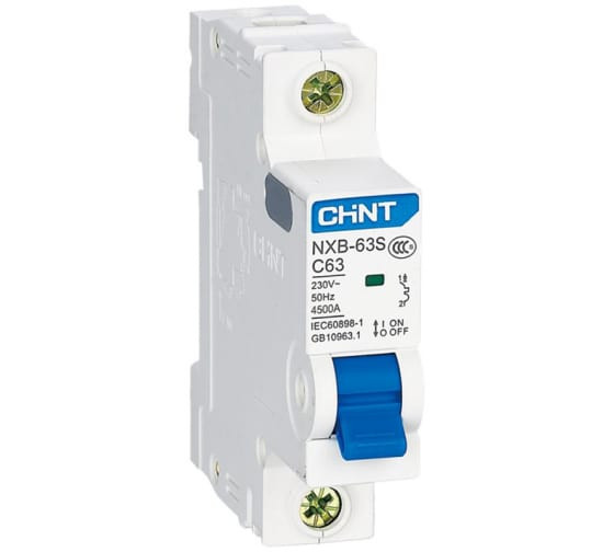 Автоматический выключатель Chint NXB-63S 296715 1P 50A 4.5kA
