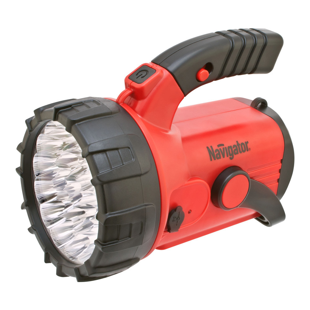 Фонарь-прожектор кемпинговый Navigator NPT-SP06-ACCU 94960 аккумуляторный 4 В 2 Ач