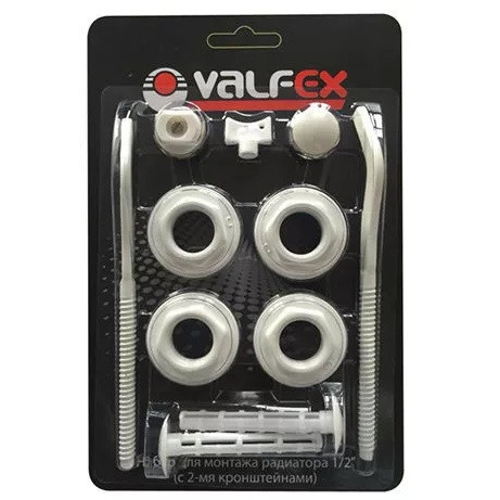 Комплект для монтажа радиаторов Valfex AD-1002 с двумя кронштейнами 3/4 дюйма