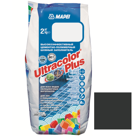 Затирка Mapei Ultracolor Plus 120 черная 2 кг