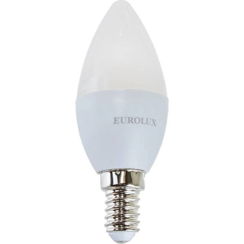 Лампа светодиодная Eurolux LL-E-C37-5W-230-2,7K-E14 5Вт Е14